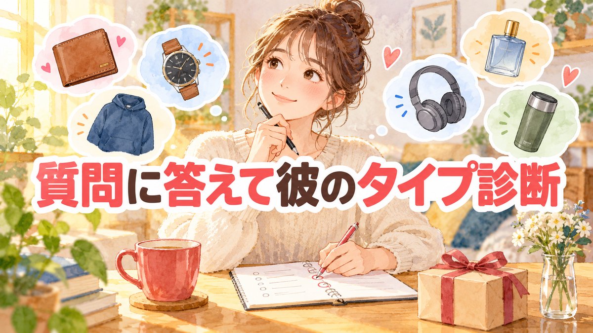 質問に答えて彼のタイプ診断