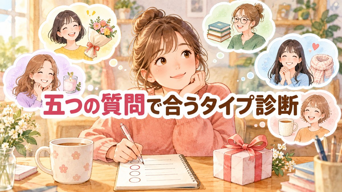 五つの質問で合うタイプ診断