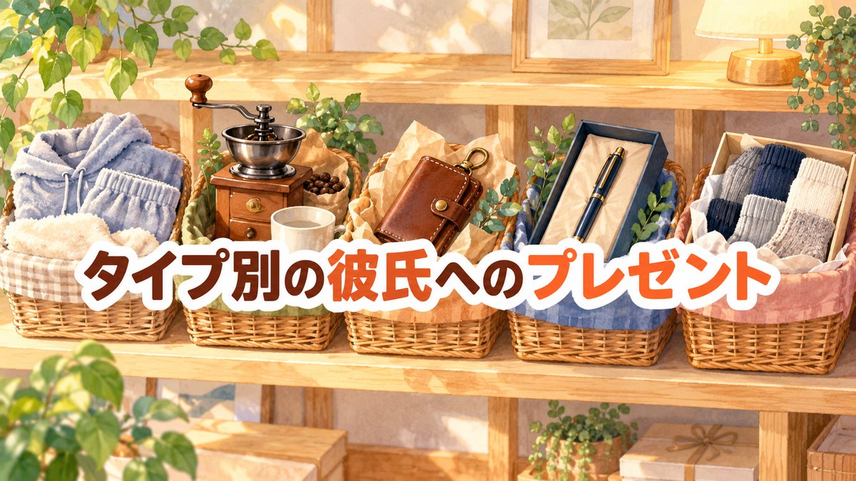 タイプ別の彼氏へのプレゼント