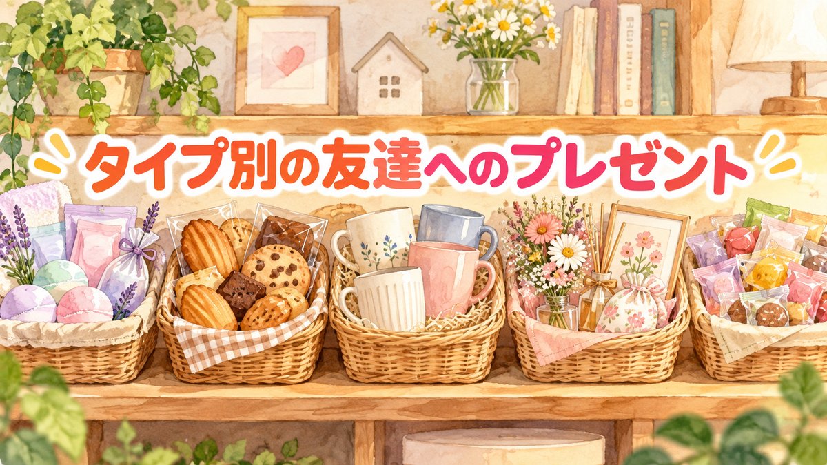 タイプ別の友達へのプレゼント