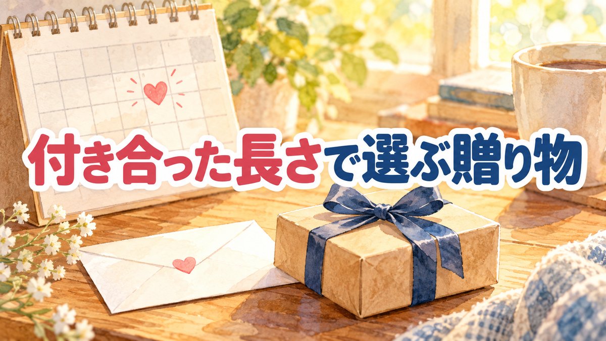 付き合った長さで選ぶ贈り物