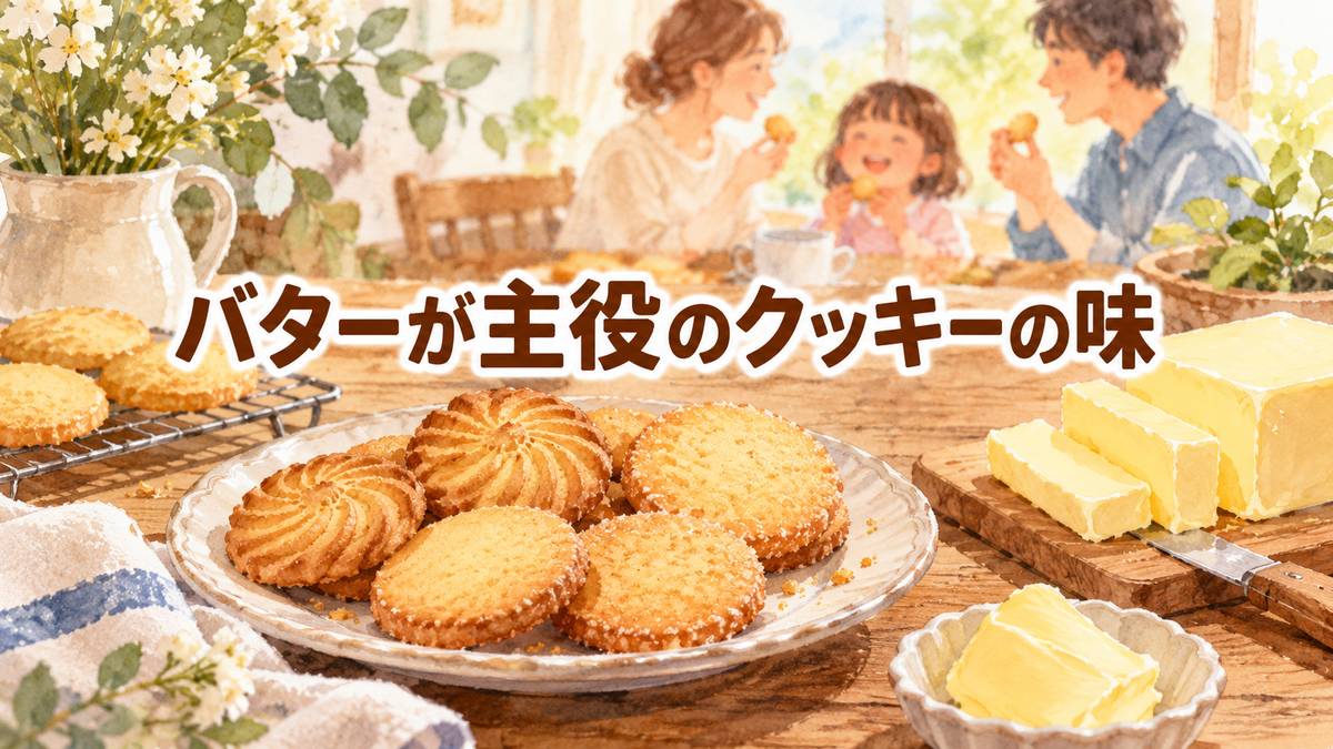 バターが主役のクッキーの味