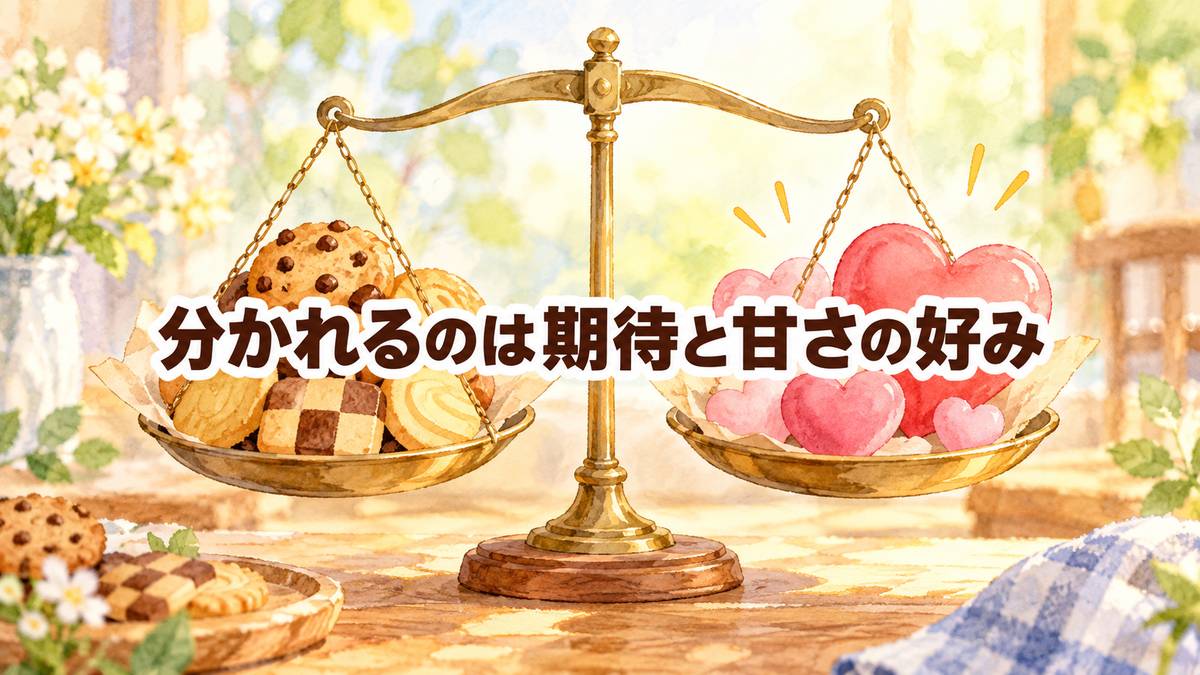 分かれるのは期待と甘さの好み