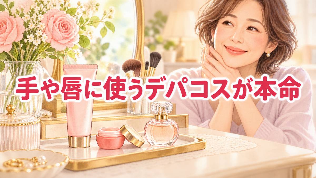 手や唇に使うデパコスが本命