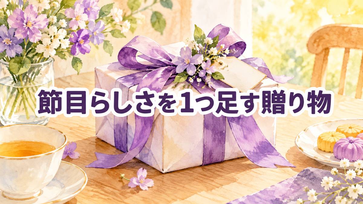 節目らしさを1つ足す贈り物