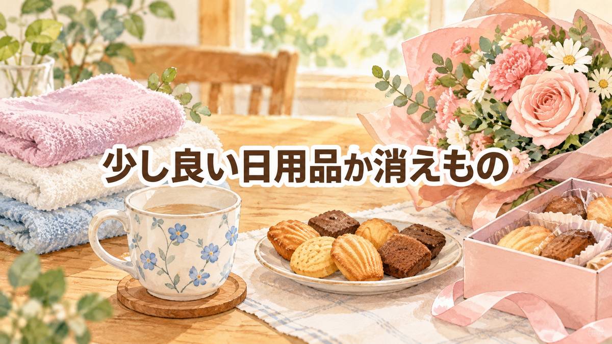 少し良い日用品か消えもの