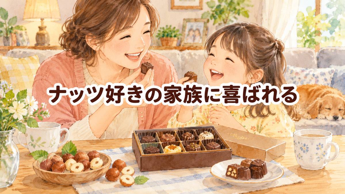 ナッツ好きの家族に喜ばれる
