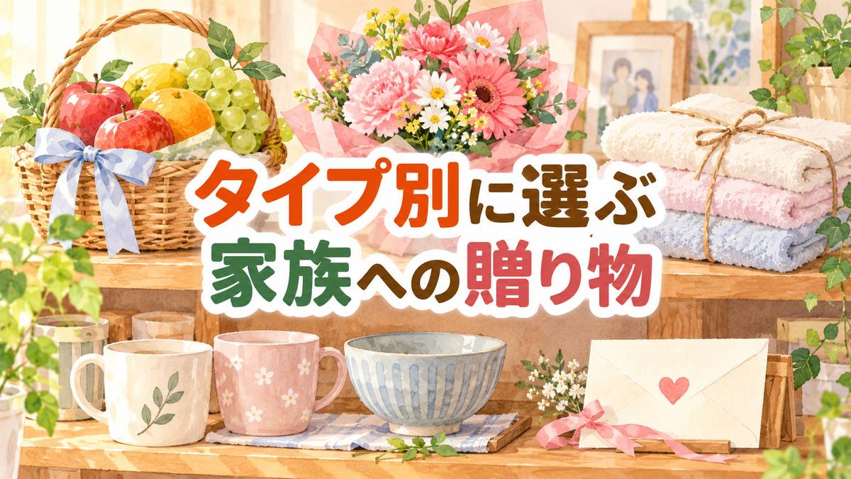 タイプ別に選ぶ家族への贈り物