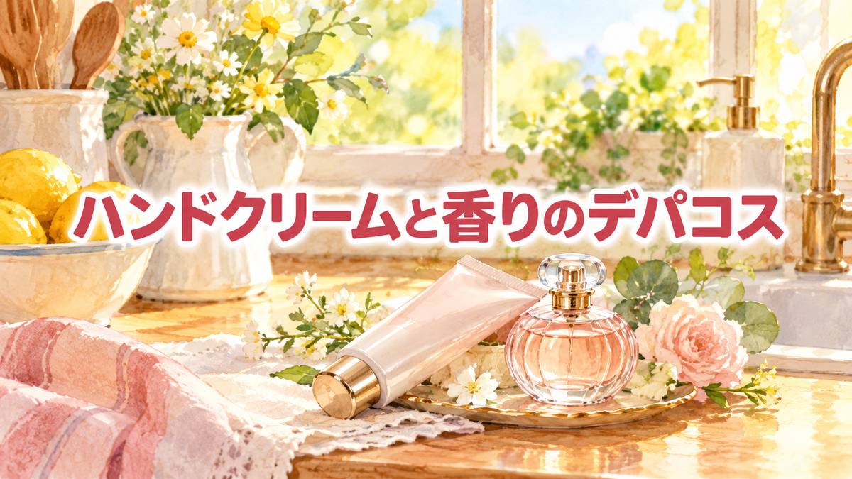 ハンドクリームと香りのデパコス