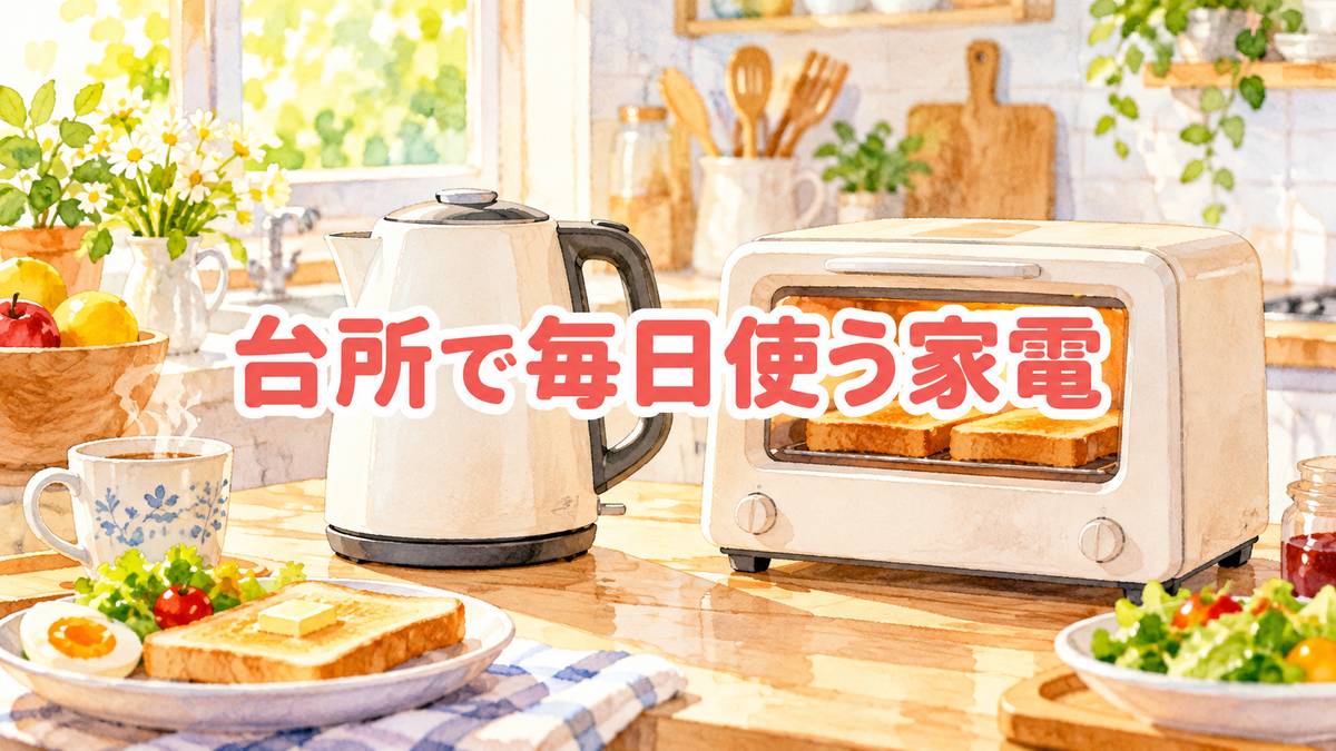 台所で毎日使う家電