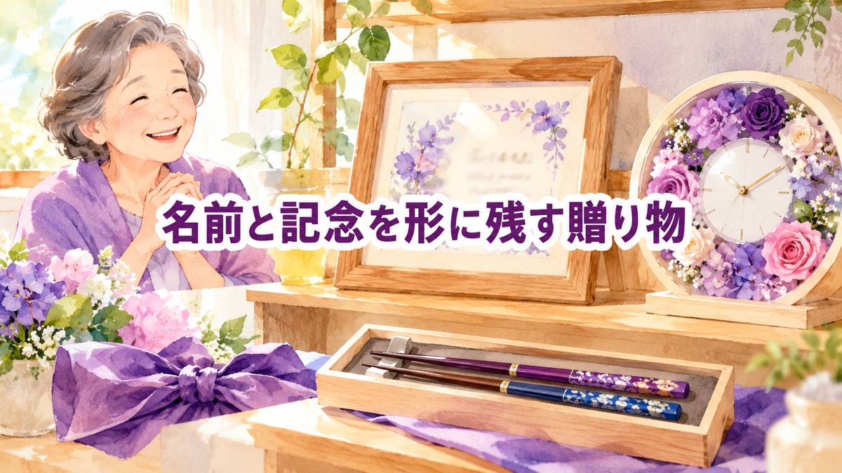名前と記念を形に残す贈り物