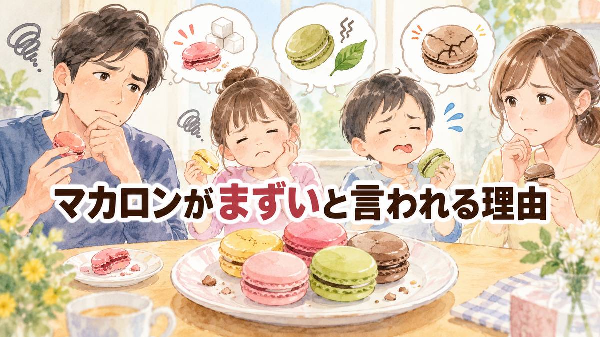 マカロンがまずいと言われる理由