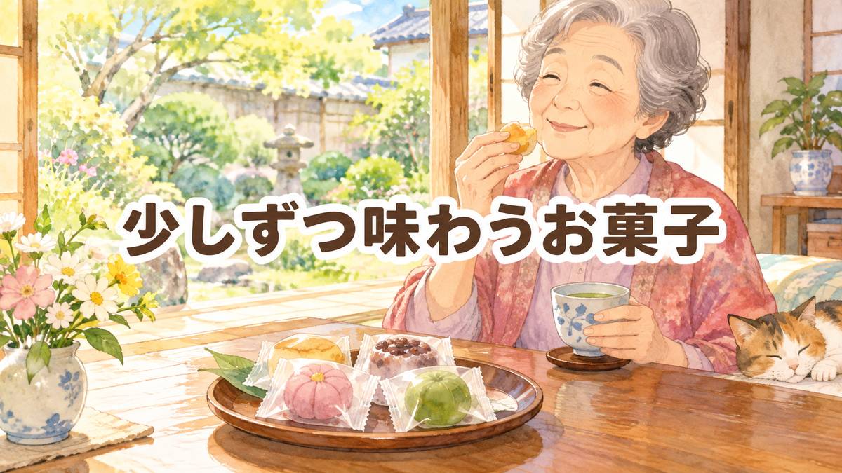 少しずつ味わうお菓子