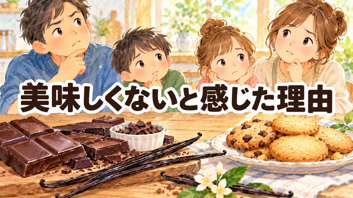 美味しくないと感じた理由