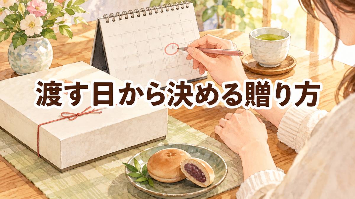 渡す日から決める贈り方