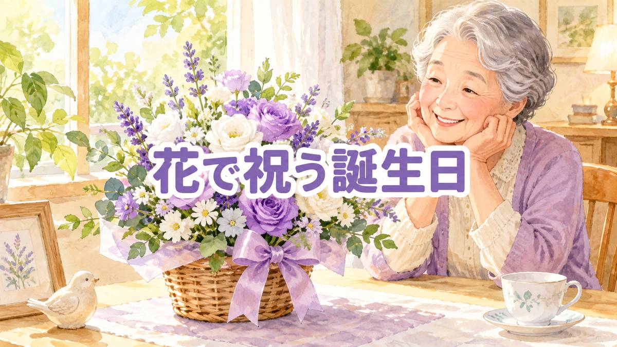 花で祝う誕生日