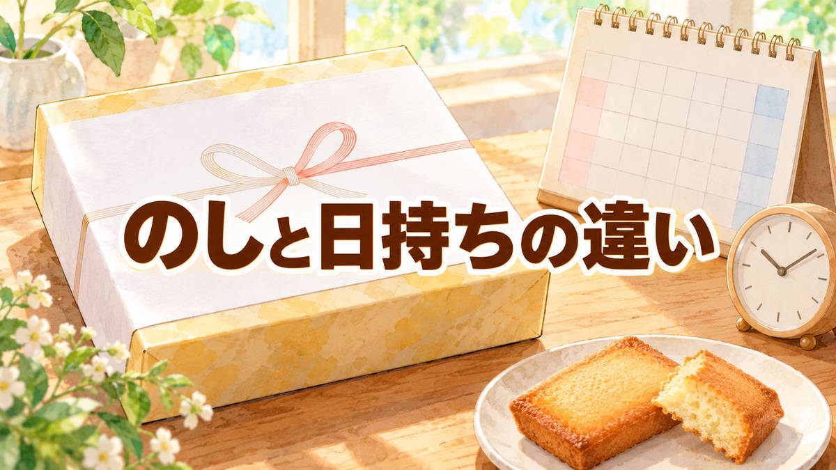 のしと日持ちの違い
