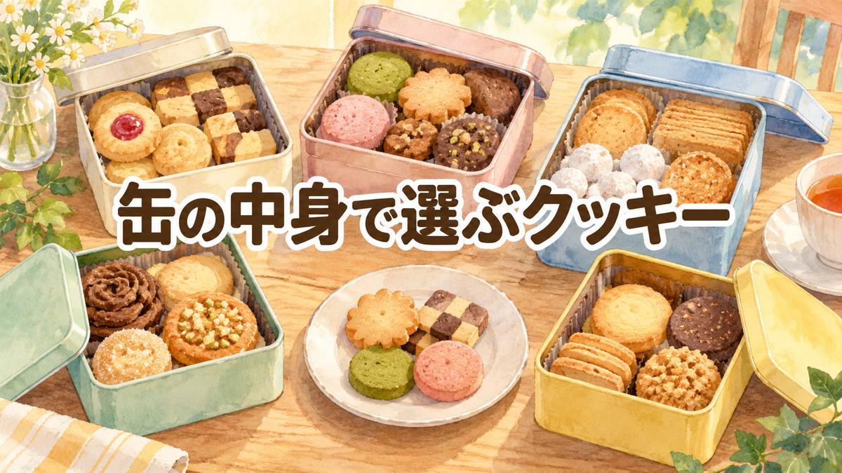 缶の中身で選ぶクッキー