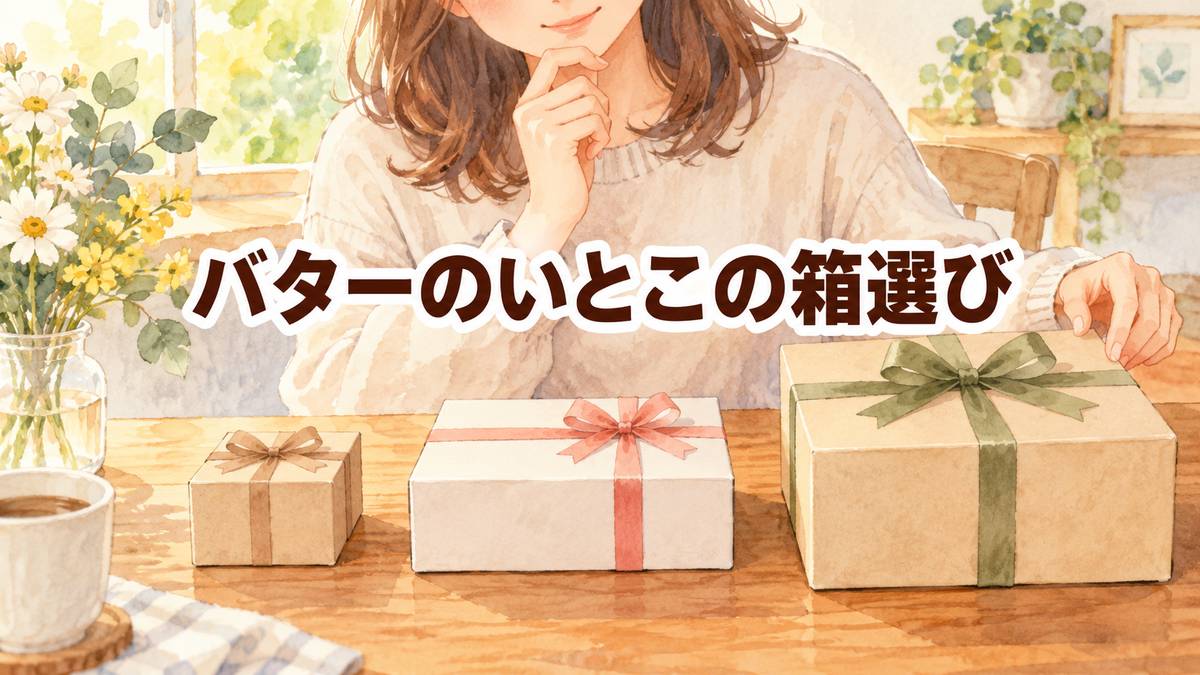 バターのいとこの箱選び