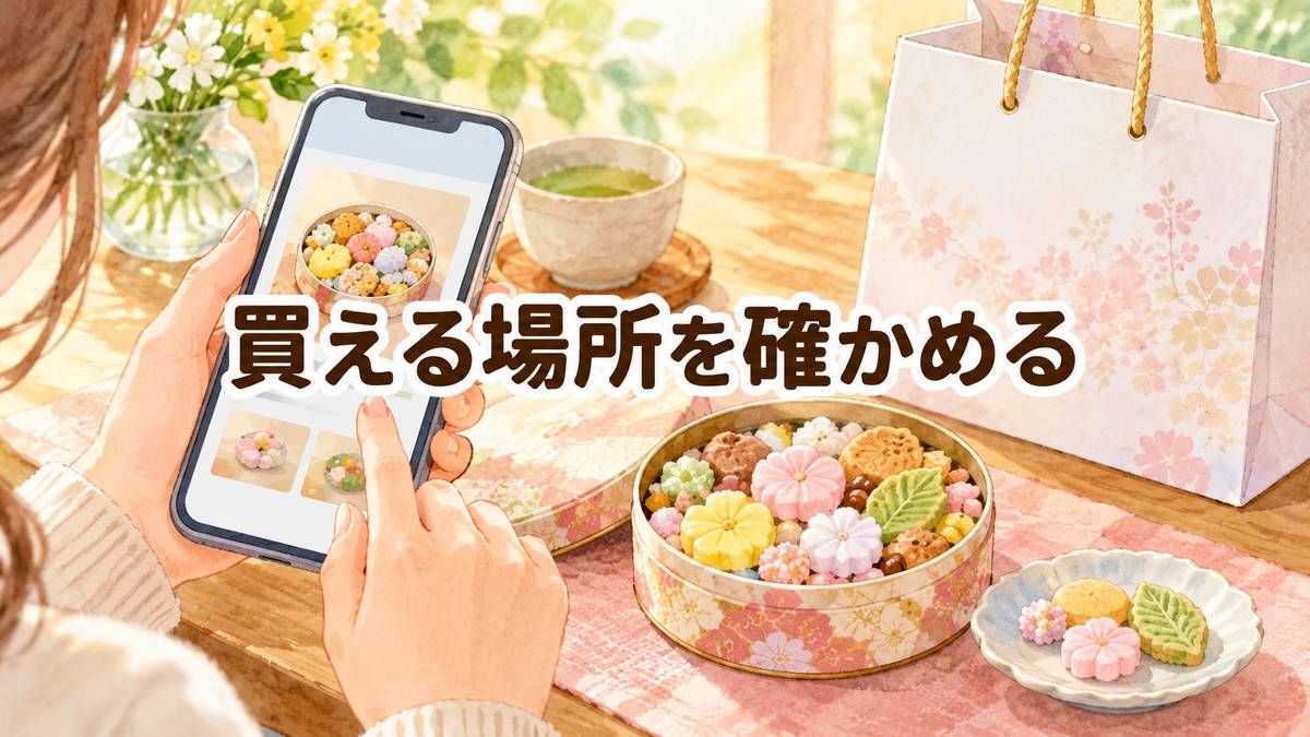 買える場所を確かめる