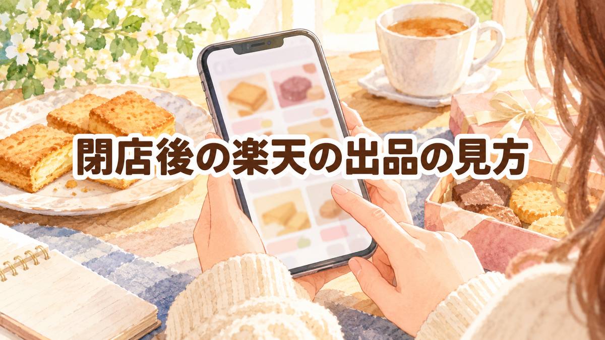 閉店後の楽天の出品の見方