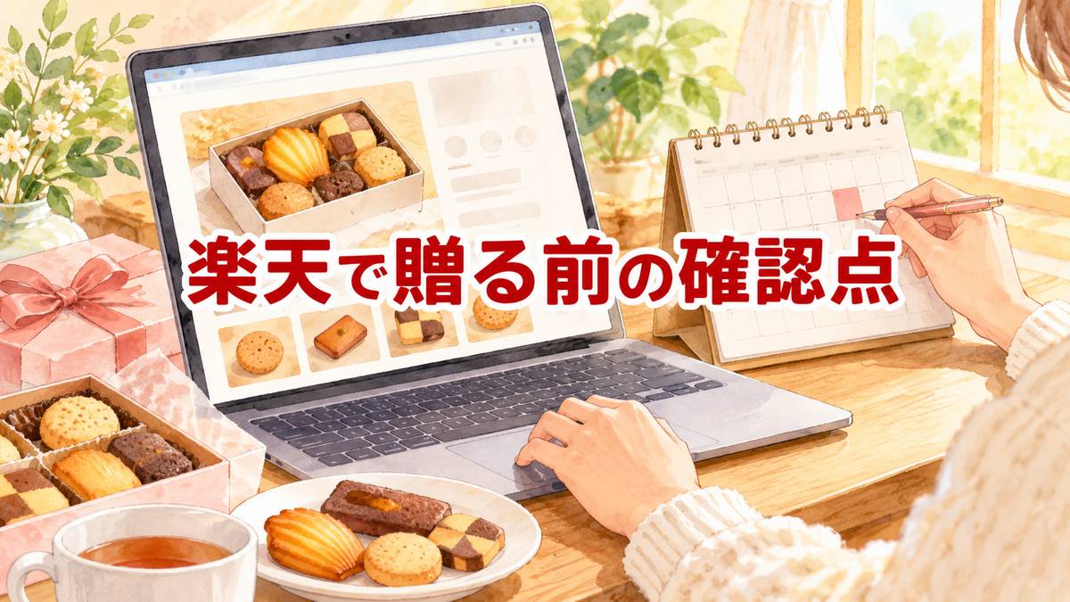 楽天で贈る前の確認点