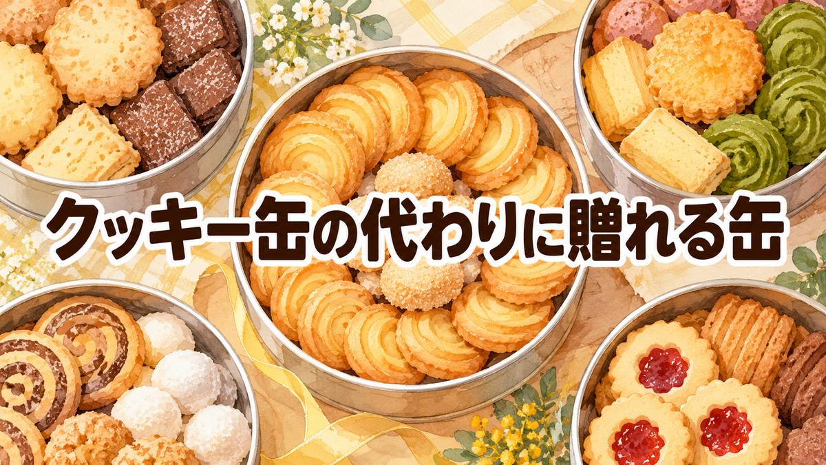 クッキー缶の代わりに贈れる缶