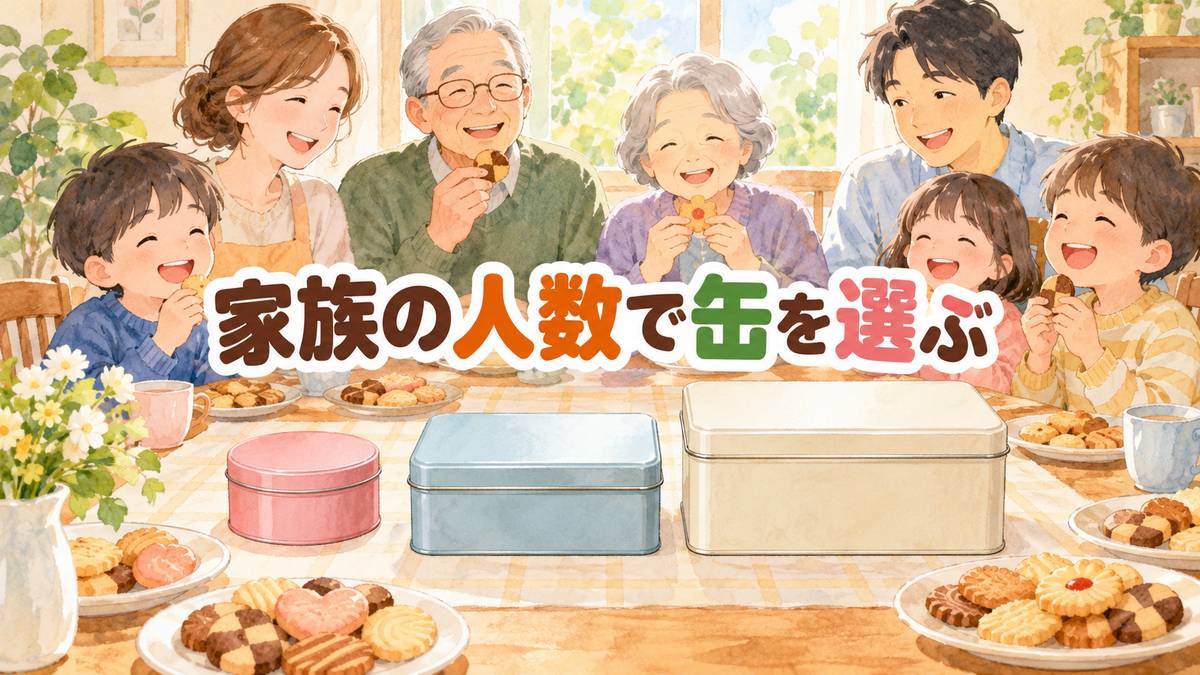 家族の人数で缶を選ぶ
