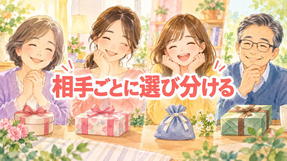 相手ごとに選び分ける