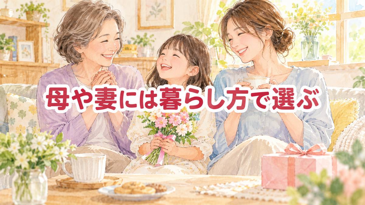 母や妻には暮らし方で選ぶ