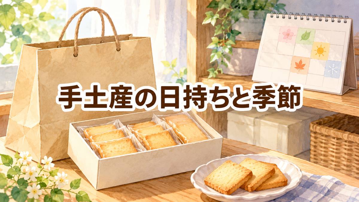 手土産の日持ちと季節