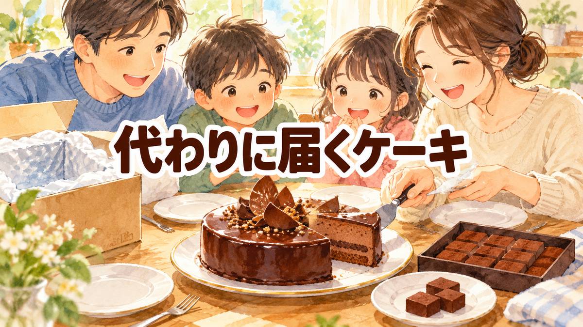 代わりに届くケーキ