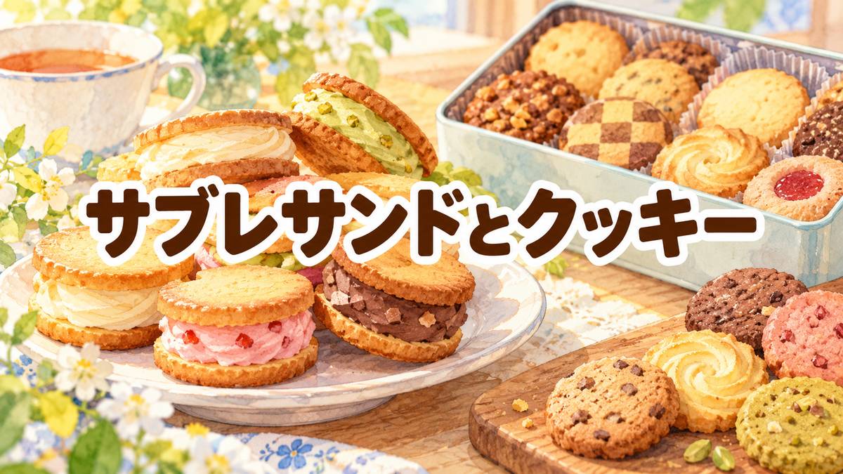 サブレサンドとクッキー