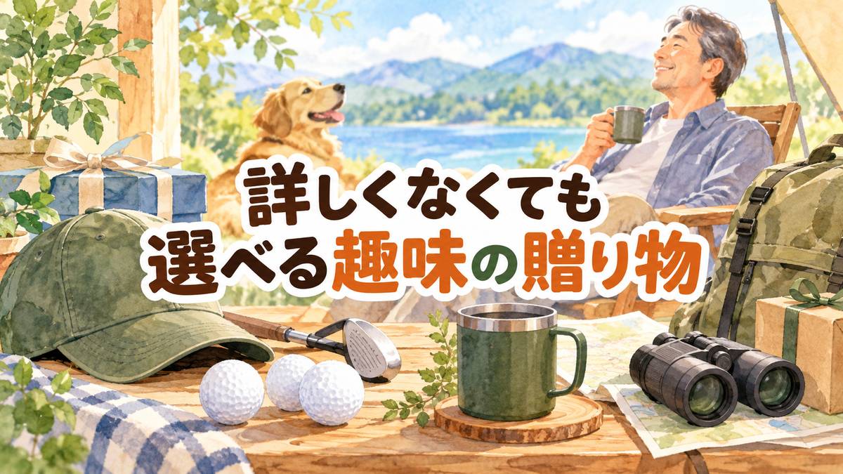 詳しくなくても選べる趣味の贈り物