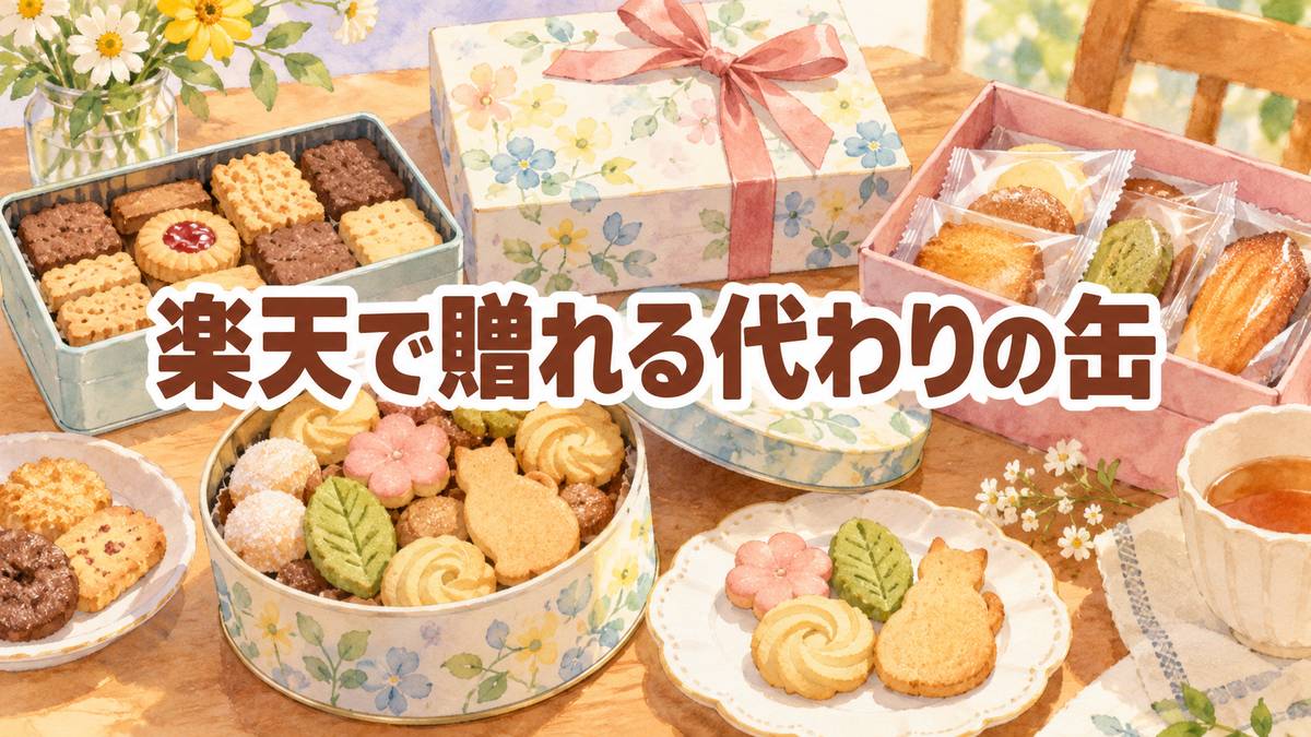 楽天で贈れる代わりの缶