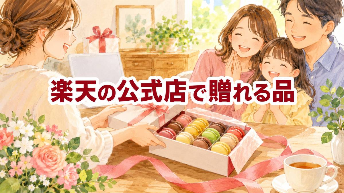 楽天の公式店で贈れる品