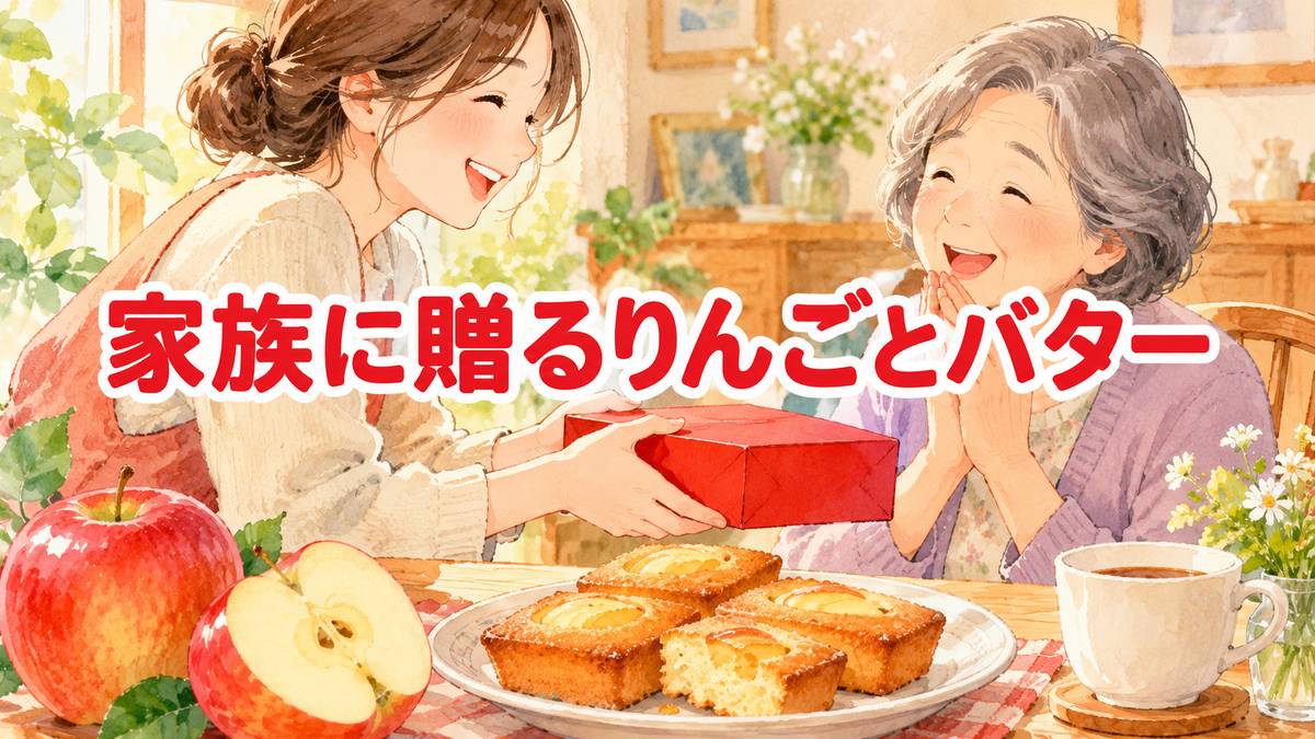 家族に贈るりんごとバター
