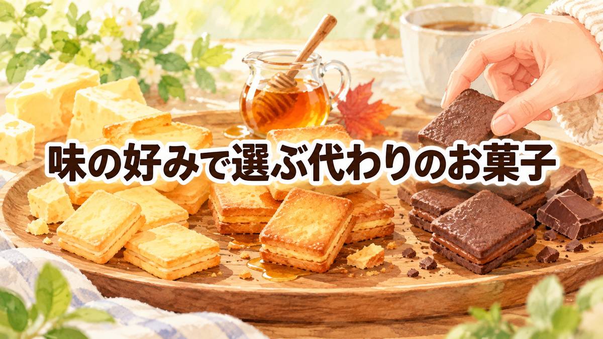 味の好みで選ぶ代わりのお菓子
