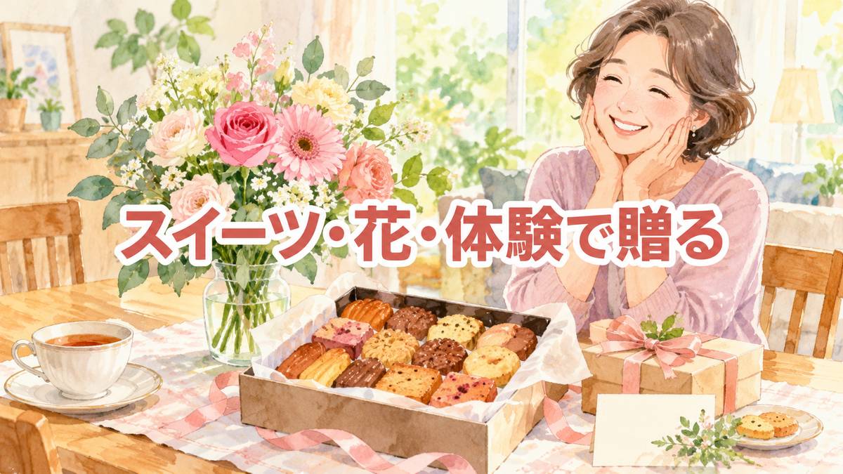 スイーツ・花・体験で贈る