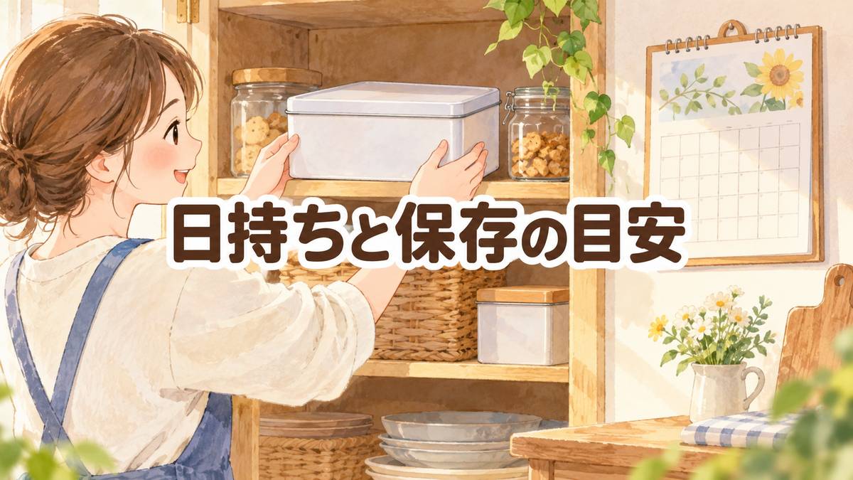 日持ちと保存の目安
