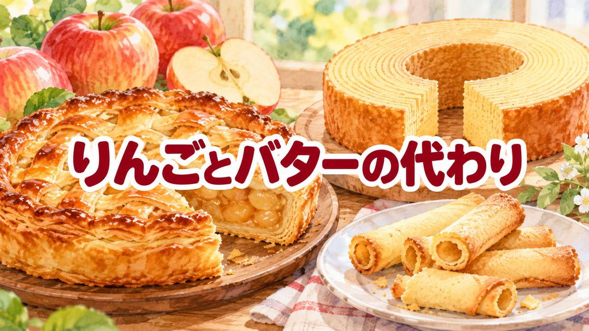 りんごとバターの代わり