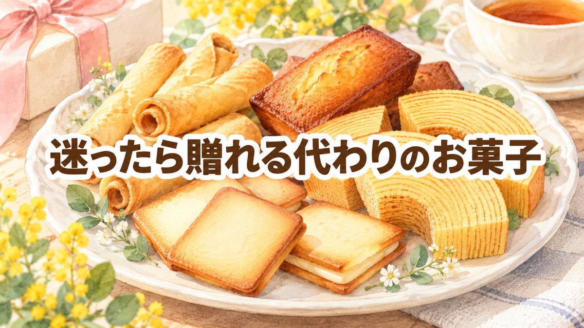 迷ったら贈れる代わりのお菓子