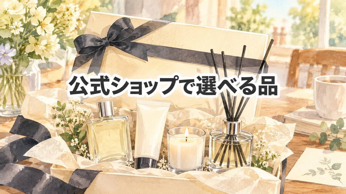 公式ショップで選べる品