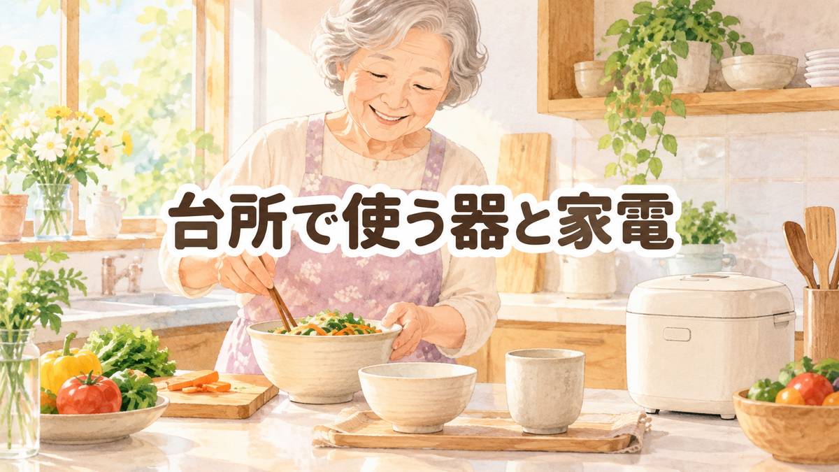 台所で使う器と家電