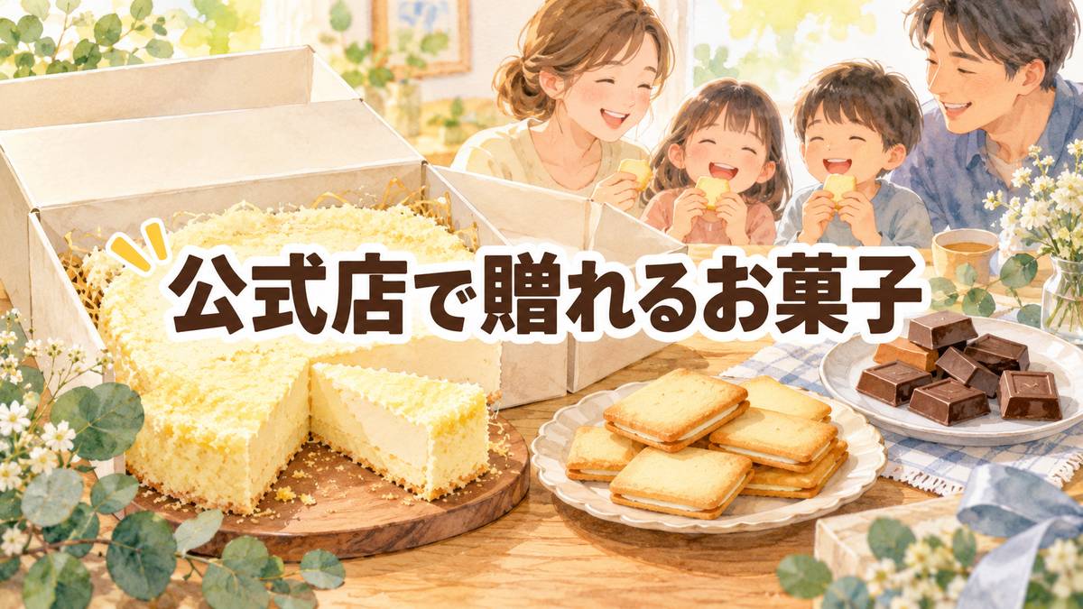 公式店で贈れるお菓子
