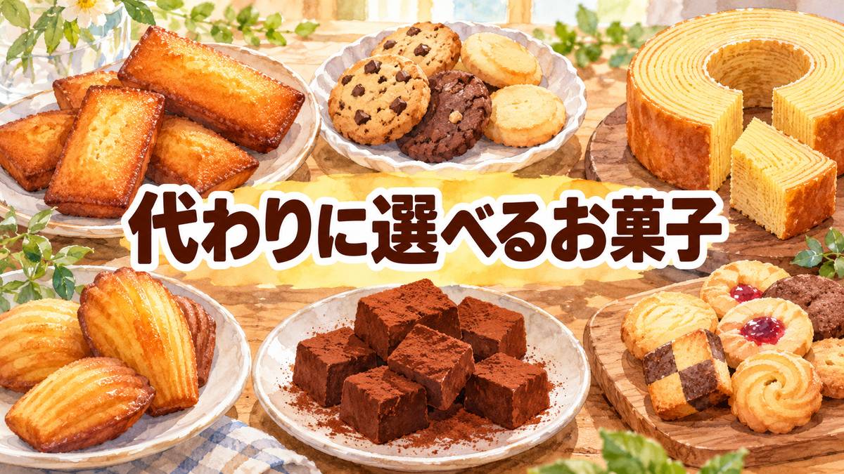 代わりに選べるお菓子