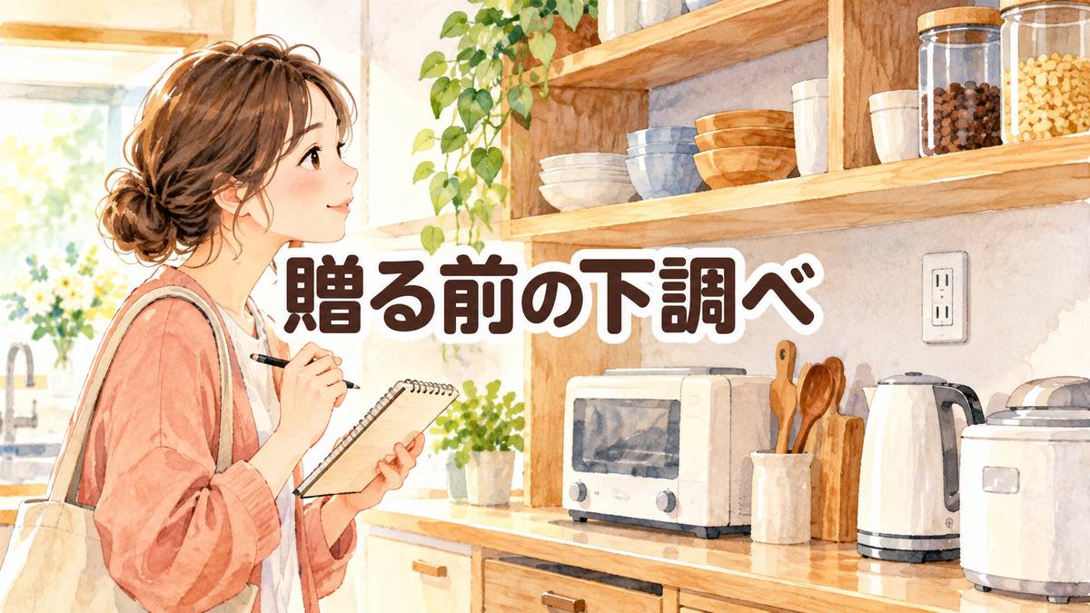 贈る前の下調べ