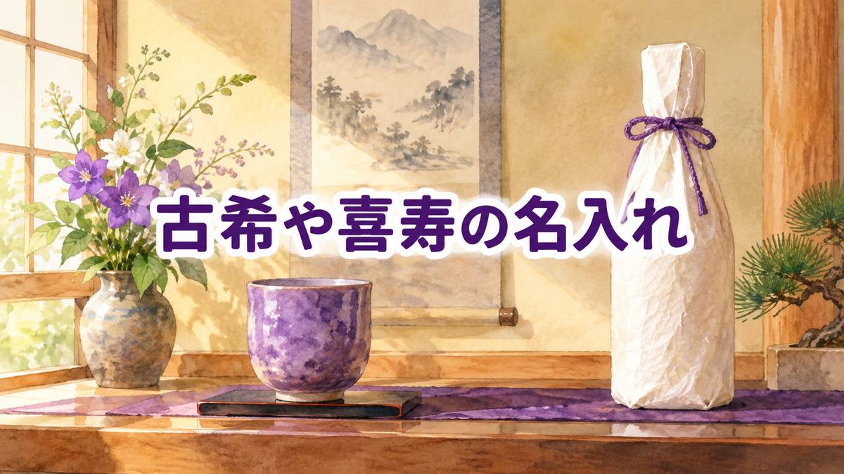 古希や喜寿の名入れ