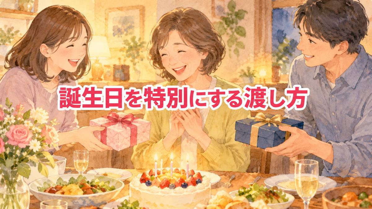 誕生日を特別にする渡し方