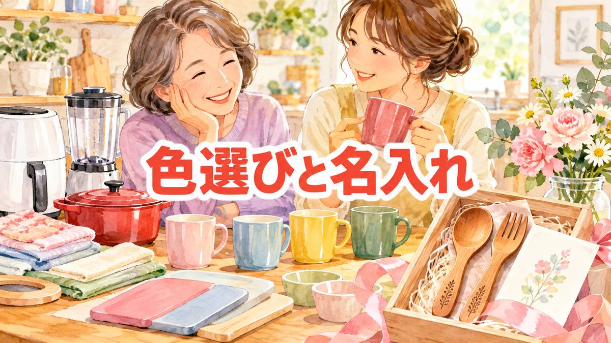 色選びと名入れ